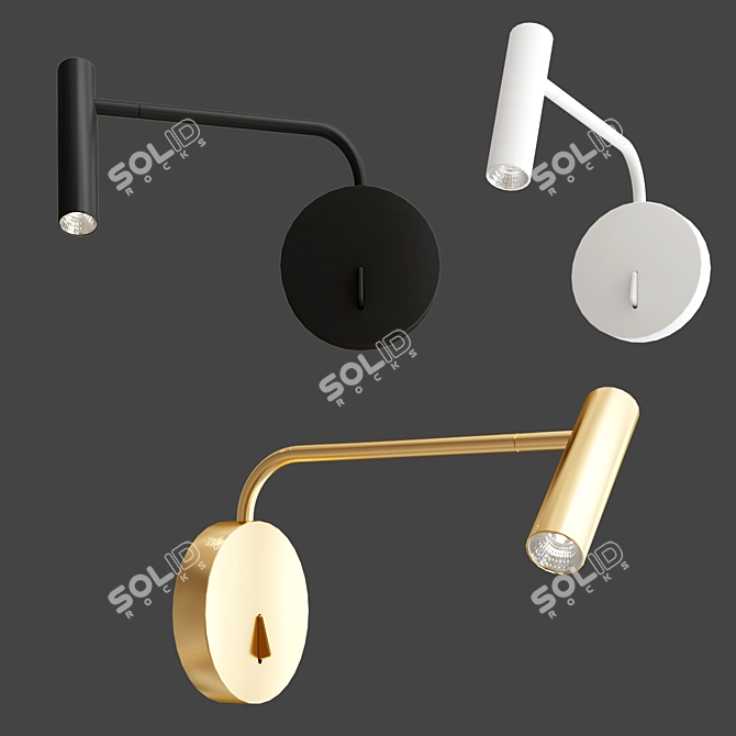 Enna LED Wall Sconce: Modern Elegance 3D model image 2