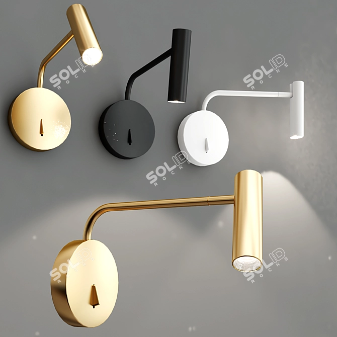 Enna LED Wall Sconce: Modern Elegance 3D model image 4