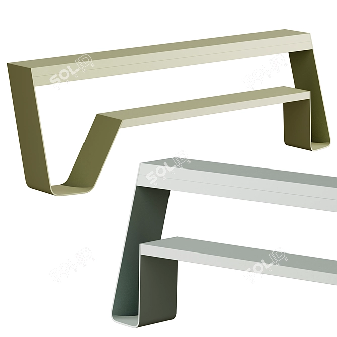 Transformable Hopper Bench | Multifunctional 3D model image 1