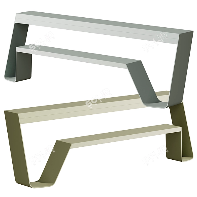 Transformable Hopper Bench | Multifunctional 3D model image 2