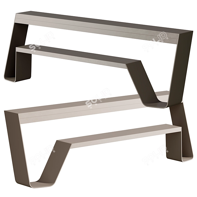 Transformable Hopper Bench | Multifunctional 3D model image 3