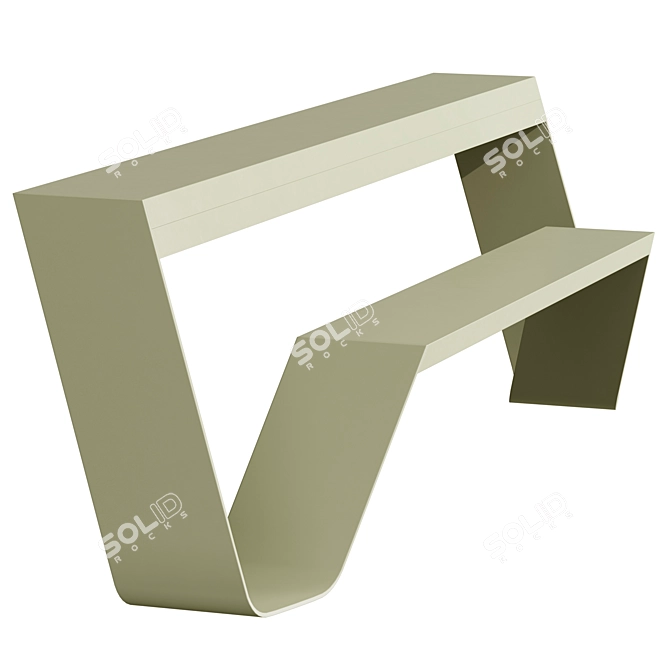 Transformable Hopper Bench | Multifunctional 3D model image 4