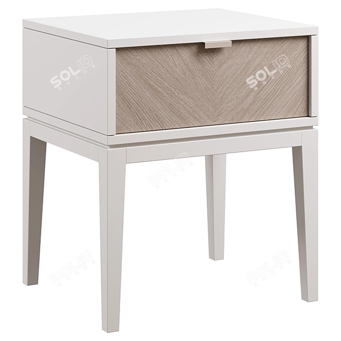 Child's Ellipse Fjord Bedside Table 3D model image 1