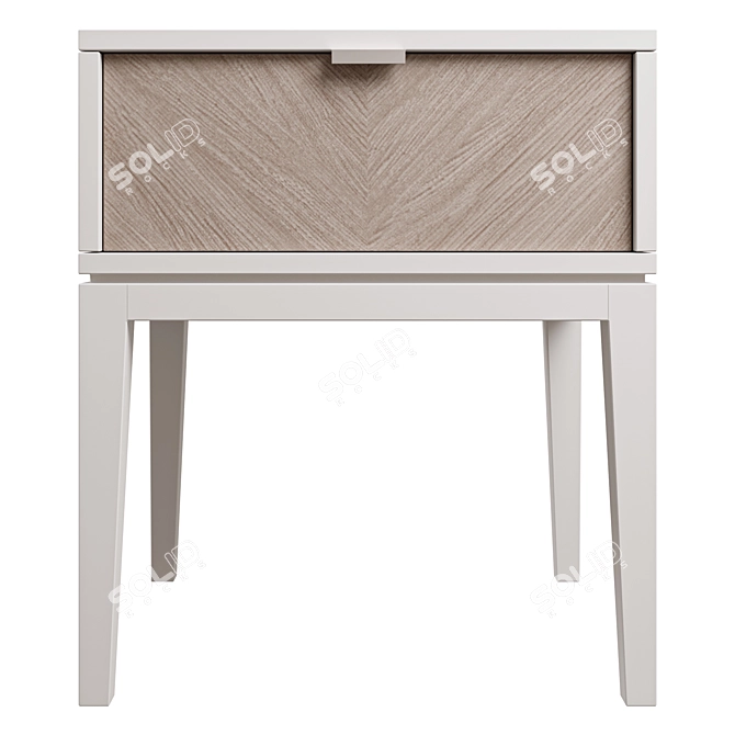Child's Ellipse Fjord Bedside Table 3D model image 2
