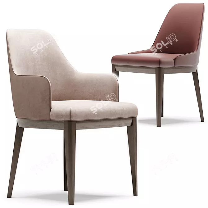 Elegant ANNA Chair - Domkapa 3D model image 2