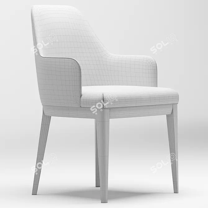 Elegant ANNA Chair - Domkapa 3D model image 8