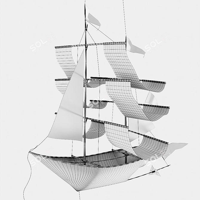 Ghost Ship 3D Model Kit 3D model image 4