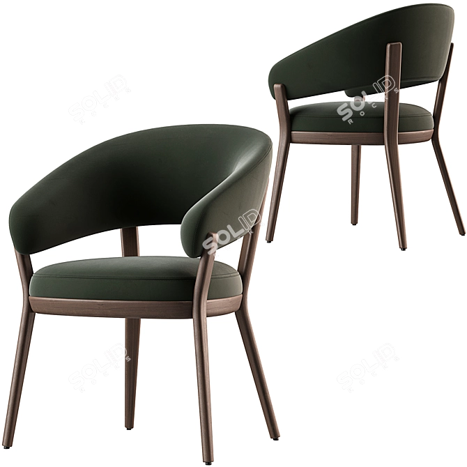 Modern Ray Dining Chair Online 3D model image 4
