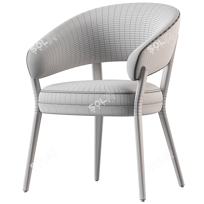 Modern Ray Dining Chair Online 3D model image 7