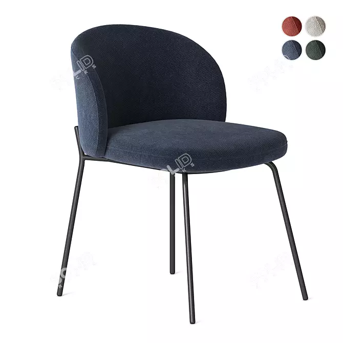 BoConcept Princeton Dining Chair - Versatile Elegance 3D model image 1