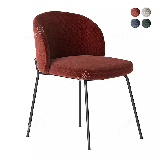 BoConcept Princeton Dining Chair - Versatile Elegance 3D model image 3