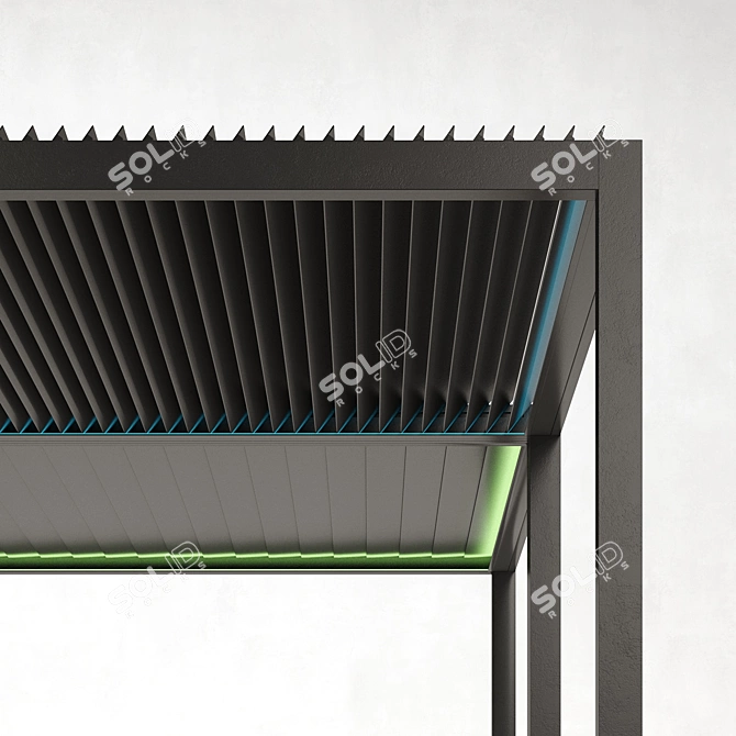 Suntech EXXEN Bioclimatic Pergola 3D model image 1