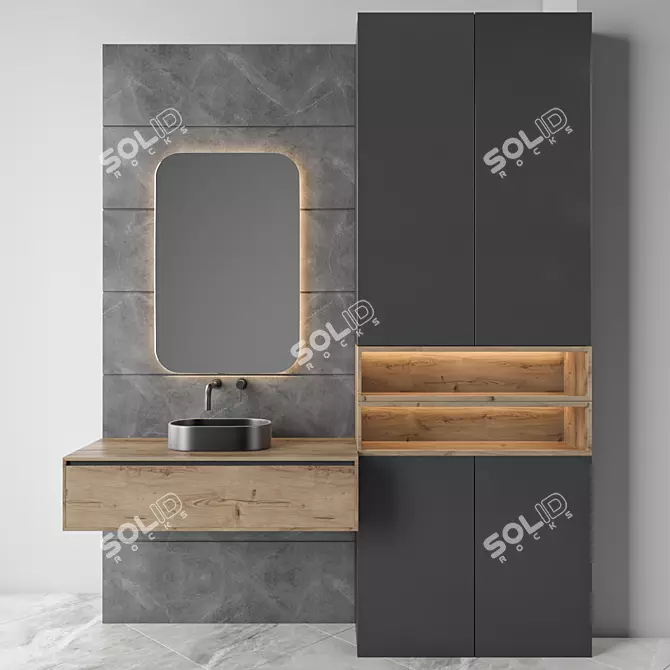 Bathroom Set 3D Model Bundle 3D model image 1