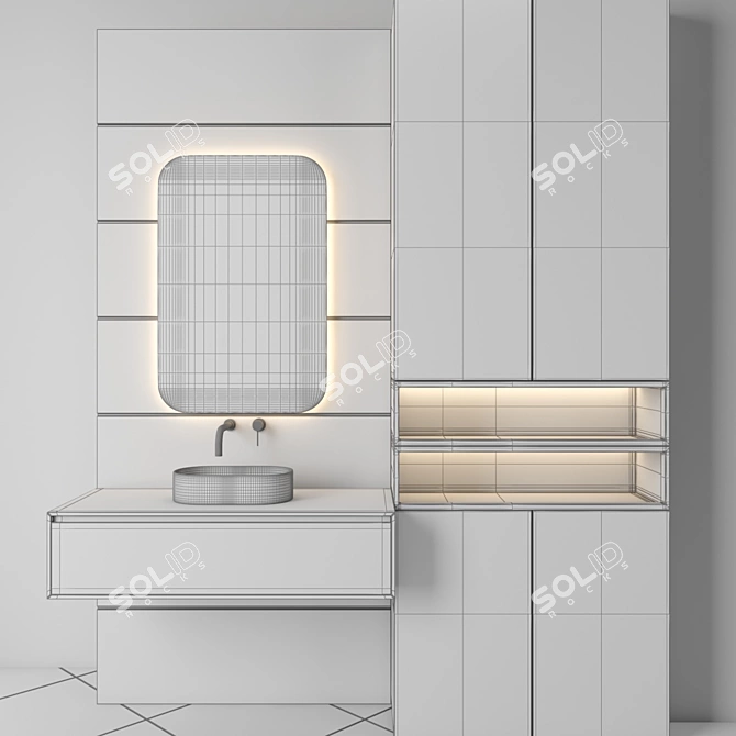 Bathroom Set 3D Model Bundle 3D model image 4