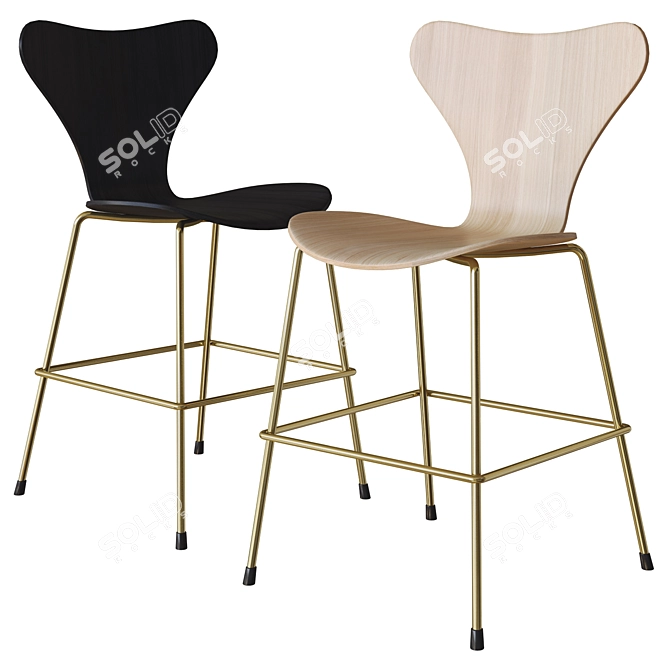 Fritz Hansen Kids Chair Model 3D model image 2