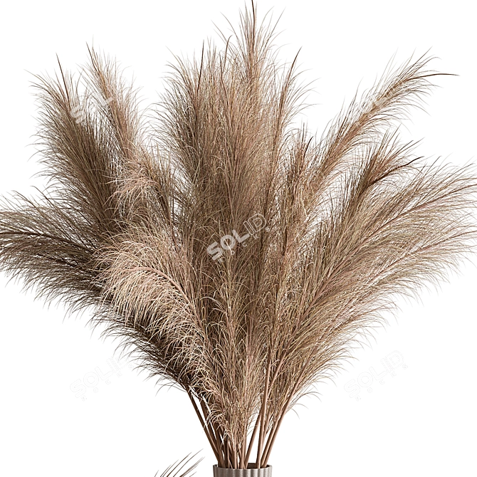  Rustic Plant and Vase Décor 3D model image 2