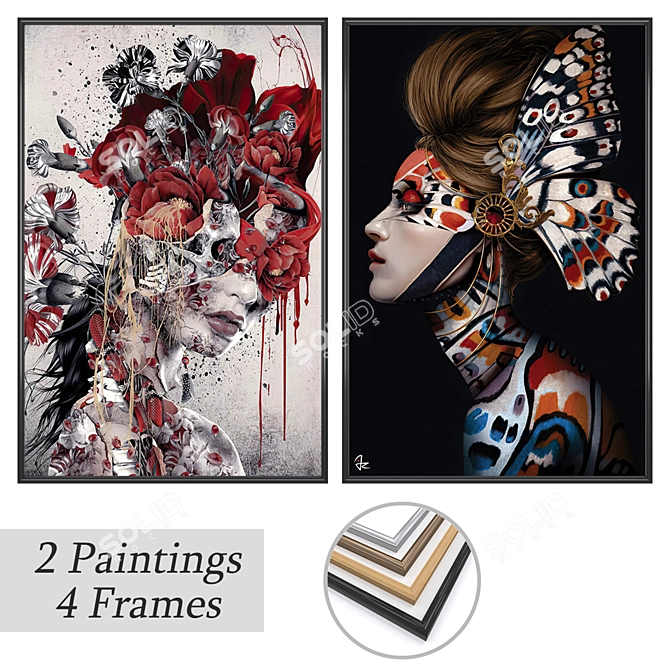 Artwork Set with Multi-frame Options 3D model image 1