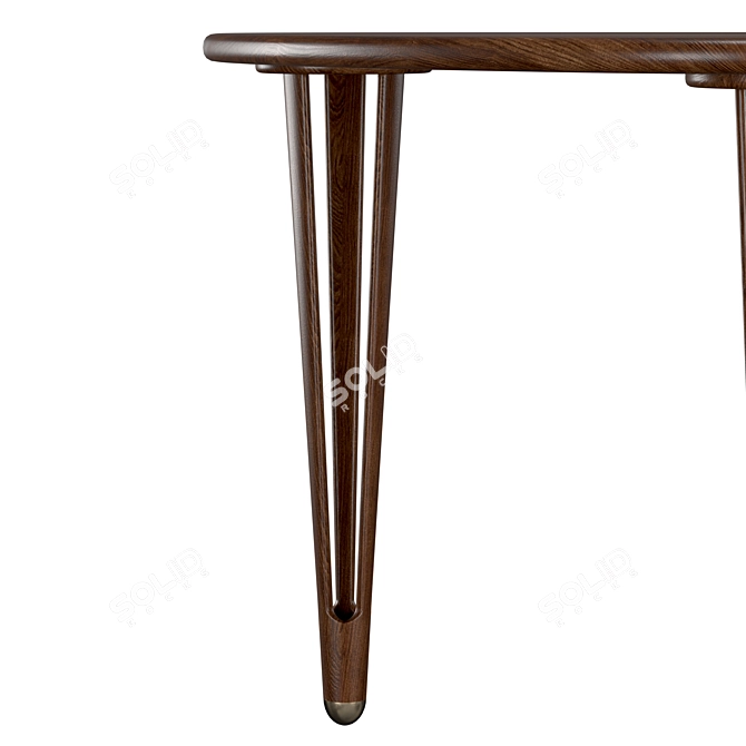 Danish Design Triangular Coffee Table 3D model image 3