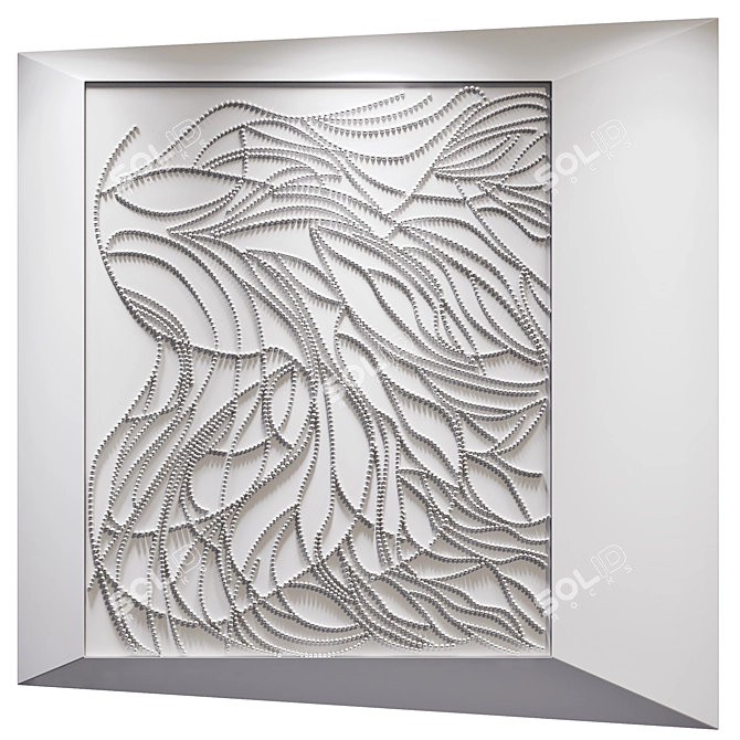 Large Wall Tapestry Tableau 03 3D model image 1