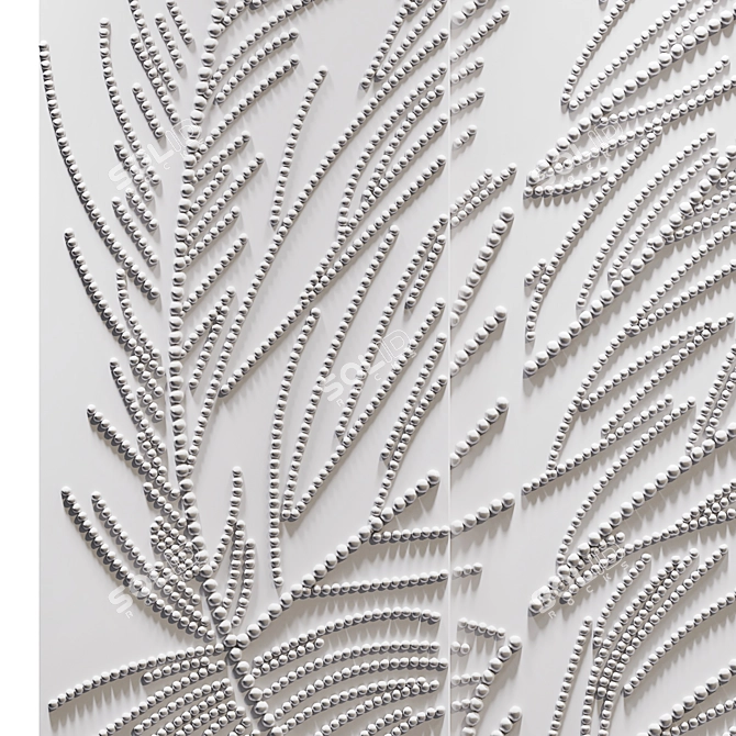 Luxurious Tableau 3D Wall Art 3D model image 2