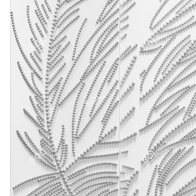 Luxurious Tableau 3D Wall Art 3D model image 3