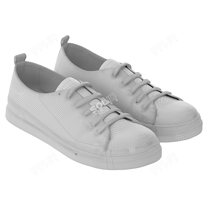 Elegant Comfortable Women's Shoes 3D model image 3