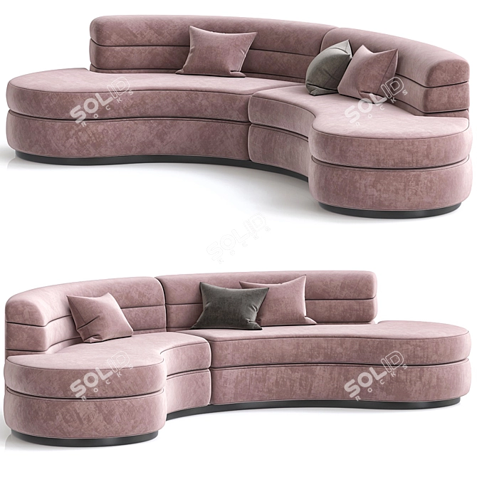Realistic 3D Sofa Model Max FBX 3D model image 1