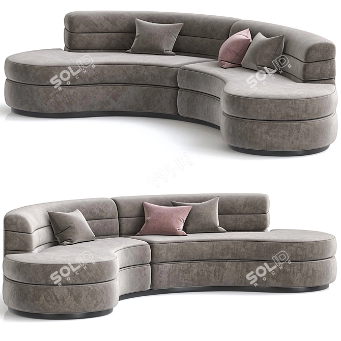 Realistic 3D Sofa Model Max FBX 3D model image 2