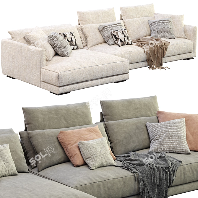  Contemporary Bristol Sofa Design 3D model image 3