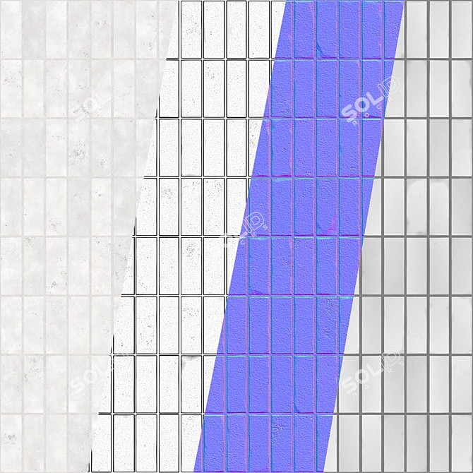 PBR Brick Texture Seamless Design 3D model image 6