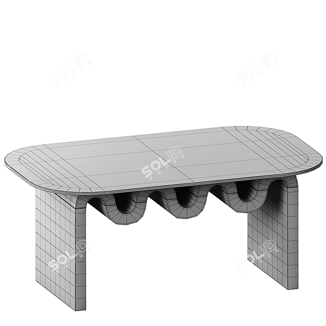 Modern Aria Coffee Table 3D model image 3