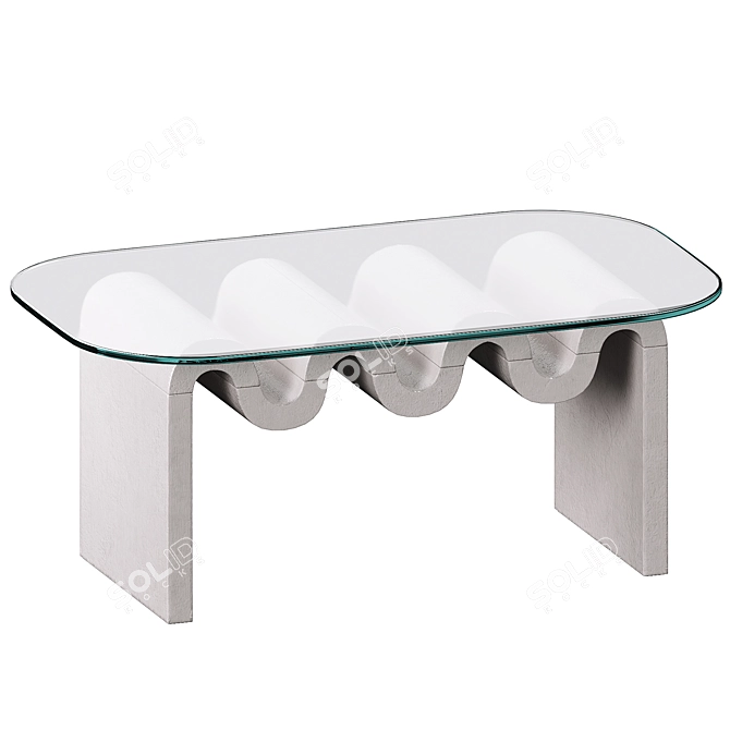 Modern Aria Coffee Table 3D model image 4