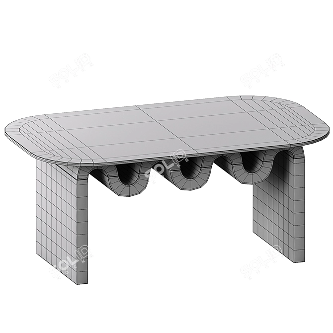 Modern Aria Coffee Table 3D model image 5