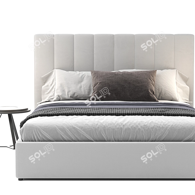 Minimalist Low Profile Bed - 2017 3D model image 3