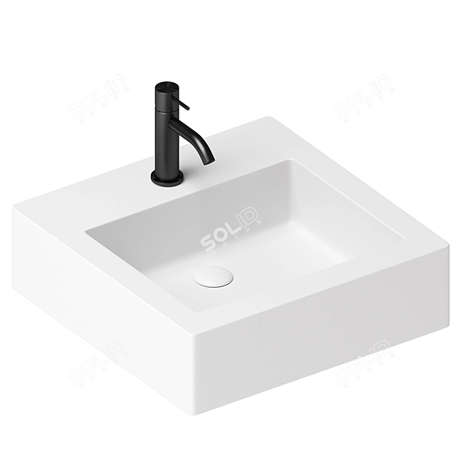 Galassia Washbasin Set with Mixers 3D model image 6