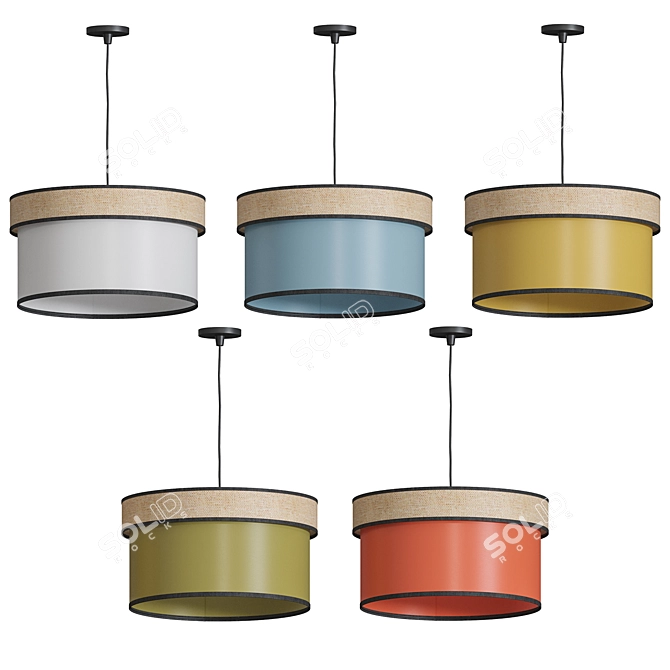AMMAN Suspension Light Fixture Corep 3D model image 2