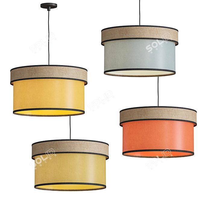 AMMAN Suspension Light Fixture Corep 3D model image 3