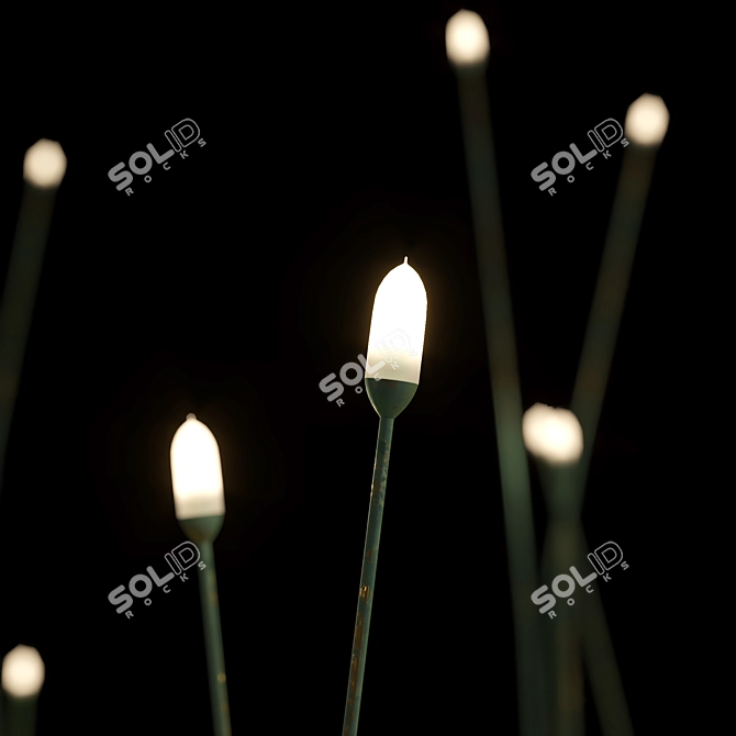 Starry Garden Floor Lamp 3D model image 2