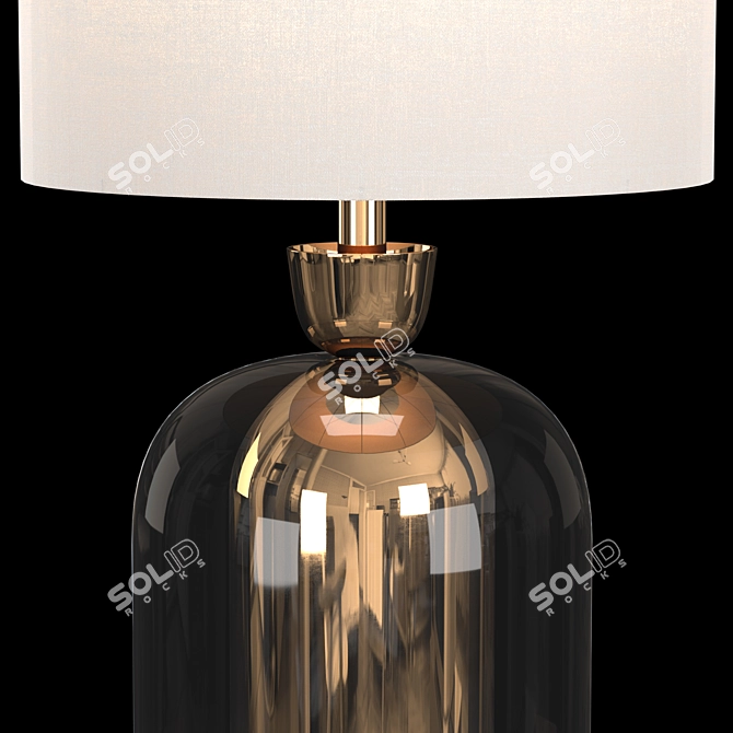 Elegant Bell Jar Table Lamp 3D model image 2