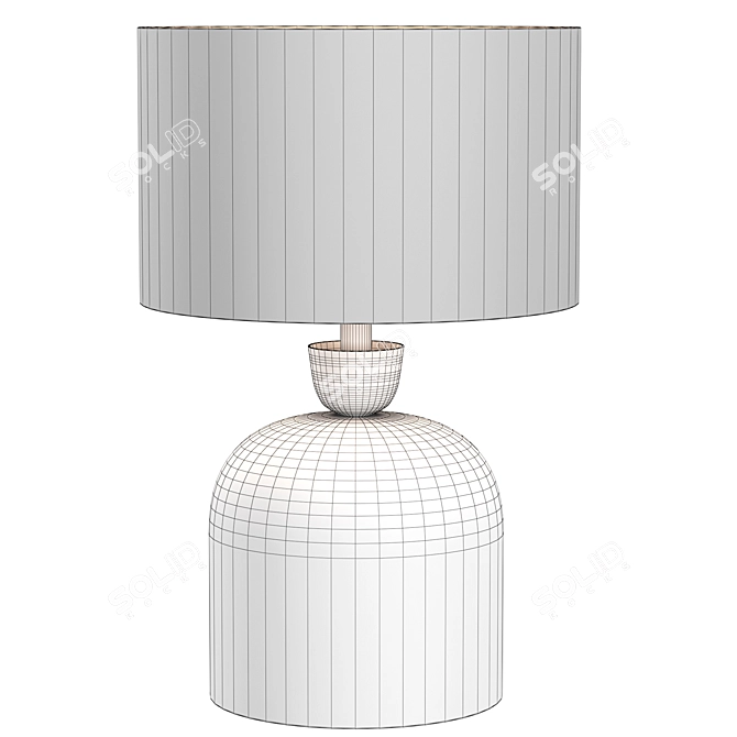 Elegant Bell Jar Table Lamp 3D model image 5