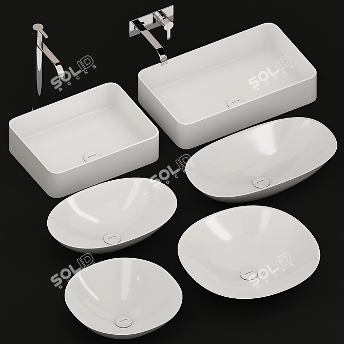 Antoniolupi Velo Bathroom Collection 3D model image 1