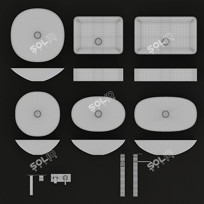 Antoniolupi Velo Bathroom Collection 3D model image 2