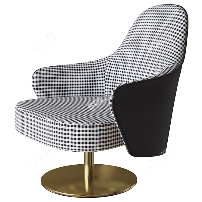 Reflex Ludwig Swivel Armchair 3D 3D model image 1