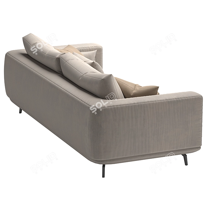 Modern NR23 Three Seater Sofa 3D model image 4