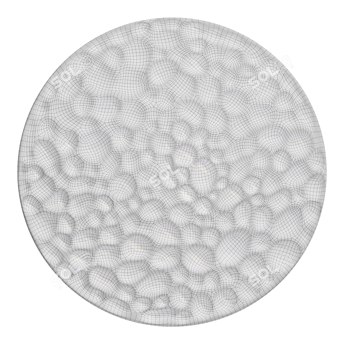 Abstract Metal Wall Art Sculpture 3D model image 2