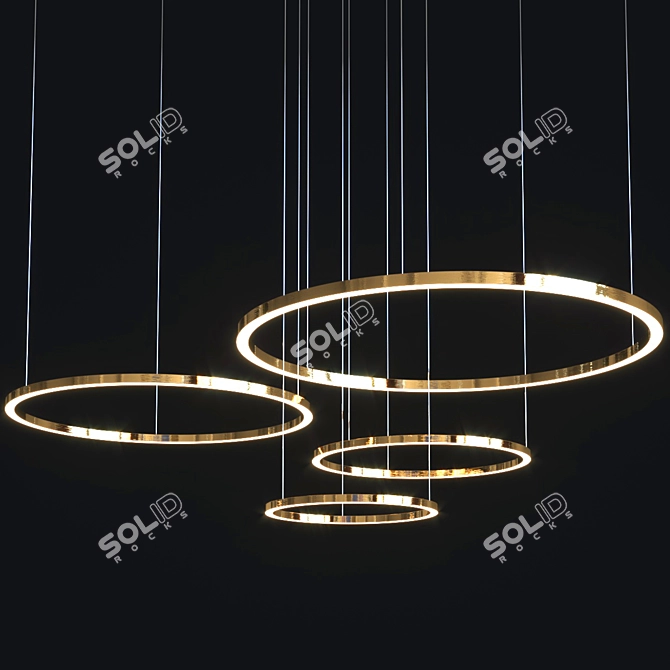 Sleek Cruise Collection Pendant Lamps 3D model image 4