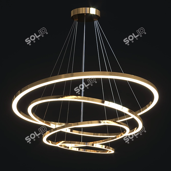 Sleek Cruise Collection Pendant Lamps 3D model image 5