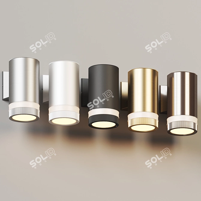 Modern Outdoor Wall Light Fixture 3D model image 4