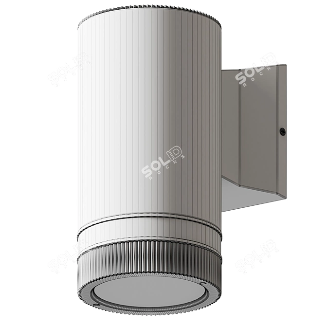 Modern Outdoor Wall Light Fixture 3D model image 5