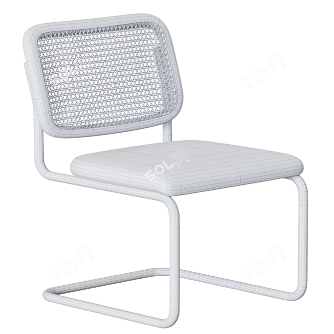 Knoll Cesca Stool Breuer Design 3D model image 5
